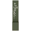 vidaXL Garden Privacy Screen Olive green 32 x 140 cm Cold-rolled steel
