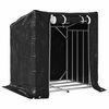vidaxL Firewood Rack with Rain Cover 100,5x80,5x110,5 cm Galvanised Steel