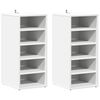 vidaXL Shoe cabinets 31.5 x 35 x 70 cm White 5 pairs of shoes each