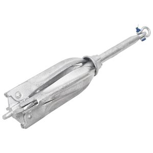 vidaXL Folding Anchor Silver 12 kg Hot Dip Galvanized Cast Iron