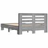 vidaXL Bed Frame without Mattress Grey Sonoma 120x190 cm Small Double