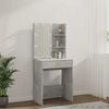 vidaXL Dressing Table with LED Concrete Grey 60x40x140 cm