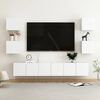 vidaXL 7 Piece TV Cabinet Set White Engineered Wood