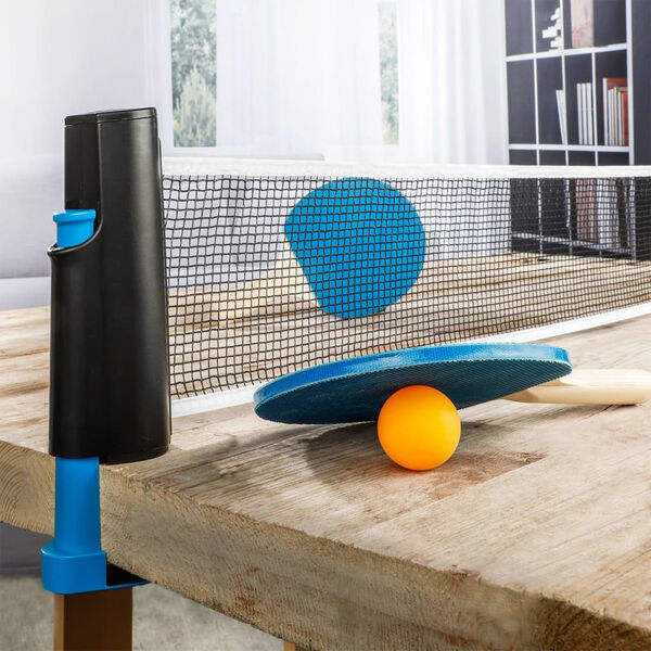 HI 6 Piece Table Tennis Set Blue and Yellow