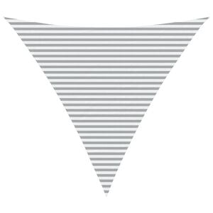 vidaXL Sun Shade Sail Light Grey and White 6 x 6 x 6 m