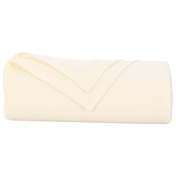 vidaXL Throw Blankets 6 pcs Cream 200 x 150 cm Fleece