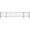 vidaXL Garden Fence with Hoop Top Steel 838x150 cm Black