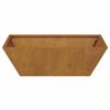 vidaXL Garden Planter 5 pcs Rusty 50 x 50 x 15 cm Weathering Steel