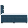 vidaXL Box Spring Bed with Mattress Blue 120x200 cm Velvet