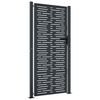 vidaXL Garden Gate Anthracite 100x200 cm Steel Square Design