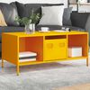 vidaXL Coffee Table Mustard Yellow 101.5x50x43.5 cm Cold-rolled Steel