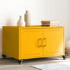 vidaXL Coffee Table Mustard Yellow 68x50x43.5 cm Steel