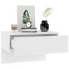 vidaXL Wall-mounted Bedside Cabinets 2 pcs High Gloss White