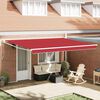 vidaXL Awning Retractable Red 450 x 300 x 165 cm Polyester and Metal
