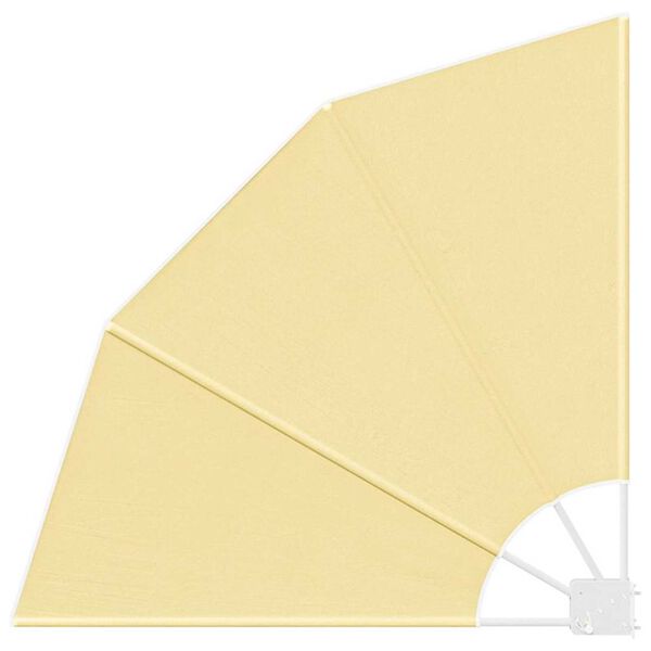 vidaXL Balcony Privacy Screen Sand 115 x 115 cm Fabric