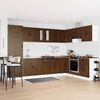 vidaXL Kitchen Cabinet with Door Kalmar 2 pcs Brown 80 x 46 x 81.5 cm