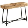 vidaXL Dressing Table 105x35x75 cm Solid Rough Mango Wood and Iron