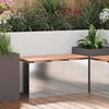 vidaXL Garden Bench Silver 80 x 40 x43 cm Stainless steel