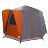 vidaXL Cabin Tent with Roof Grey and Orange 320 x 320 x 203 cm