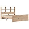 vidaXL Bookcase Bed without Mattress 140x190cm Solid Wood Pine