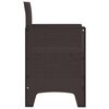 vidaXL Garden Chair 4 pcs Brown 53 x 49 x 85 cm Polypropylene