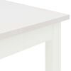 vidaXL Dining Table White 140 x 80 x 75 cm Solid Pine Wood