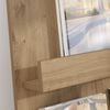 vidaXL Magazine Rack Artisan Oak 51 x 11 x 102 cm Engineered Wood