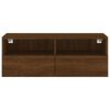 vidaXL TV Wall Cabinet Brown Oak 80x30x30 cm Engineered Wood