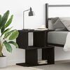 vidaXL Bedside Cabinet Black Oak 50 x 30 x 51,5 cm Engineered Wood