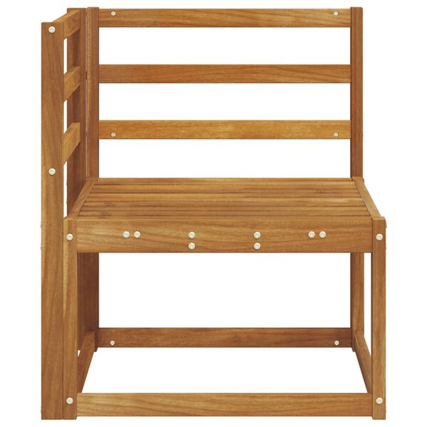 vidaXL Outdoor Corner Sofa Solid Acacia Wood Natural 63 x 63 x 73 cm