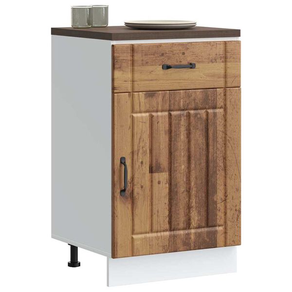 vidaXL Kitchen Base Cabinet Lucca Old Wood Engineered Wood