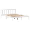 vidaXL Bed Frame without Mattress White 140x190 cm Solid Wood Pine
