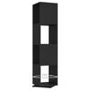 vidaXL Rotating Cabinet Black 34.5x34.5x75.5 cm Engineered Wood