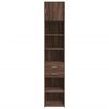 vidaXL Slim Storage Cabinet Brown Oak 45x42.5x225 cm Engineered Wood