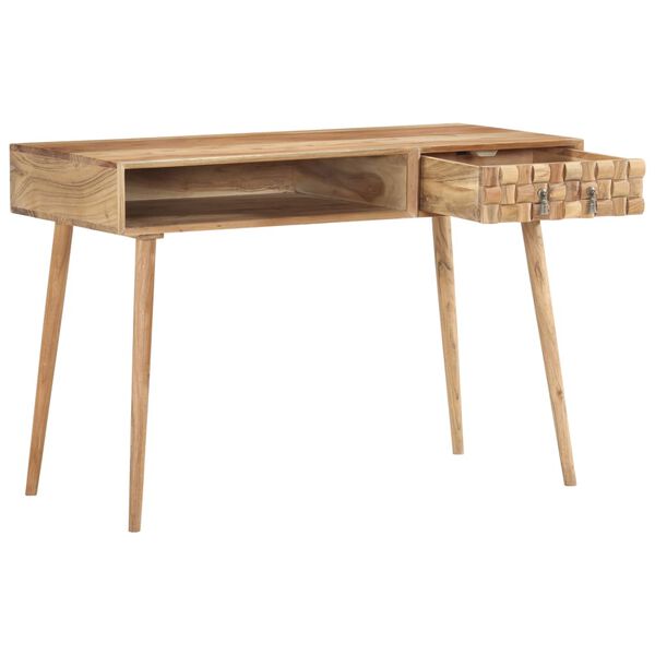 vidaXL Writing Desk 115x50x76 cm Solid Acacia Wood