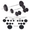 vidaXL Barbell and Dumbbell Set 90 kg