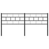 vidaXL Metal Headboard Black 160 cm