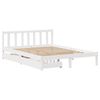 vidaXL Bed Frame without Mattress White 120x200 cm Solid Wood Pine