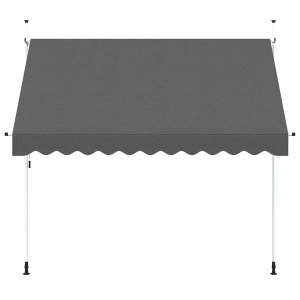vidaXL Manual Retractable Awning 300 cm Anthracite