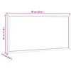 vidaXL Magnetic Whiteboard with Solid Pine Wood Frame 60x30 cm