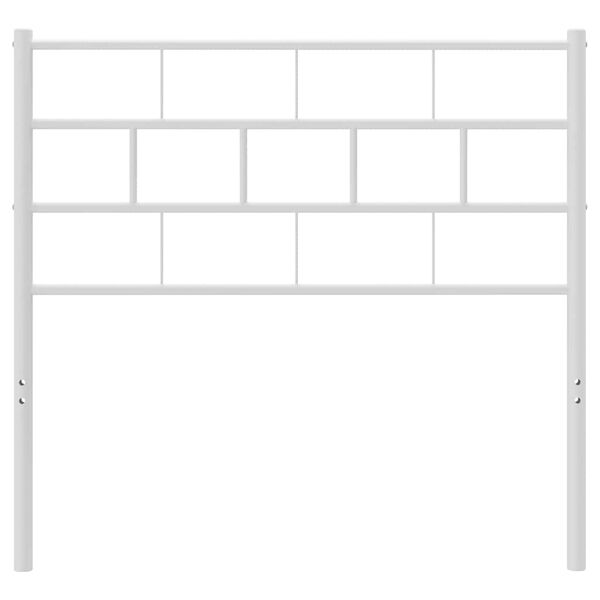 vidaXL Metal Headboard White 100 cm