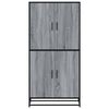 vidaXL Highboard Grey Sonoma 68x35x139 cm Engineered Wood