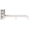 vidaXL Bookcase Bed without Mattress White 75x190 cm Small Single Solid Wood Pine