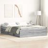 vidaXL Bed Frame without Mattress Grey Sonoma 140x200 cm