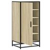 vidaXL Shoe Rack Sonoma Oak 48x38x97.5 cm Engineered Wood