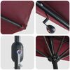 vidaXL Garden Parasol Bordeaux Red 294 x 150 x 223 cm