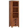 vidaXL Highboard with 3 Drawers 40x30x130 cm Solid Mango Wood