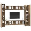 vidaXL TV Cabinet Set 10 pcs Artisan Oak 30.5 x 30 x 90 cm