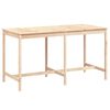 vidaXL Garden Table 203.5x90x110 cm Solid Wood Pine