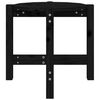 vidaXL Coffee Table Black Ø 52.5x45 cm Solid Wood Pine